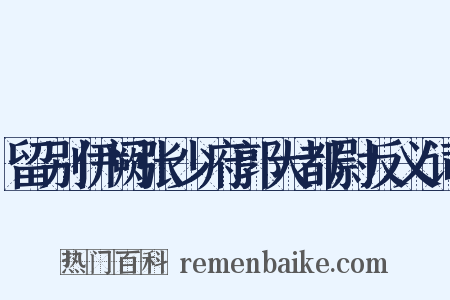 留别伊阙张少府郭大都尉反义词是什么意思的图片